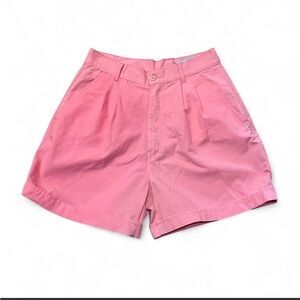 Classic pink high-waisted shorts 27” waist 1990s high rise khaki shorts